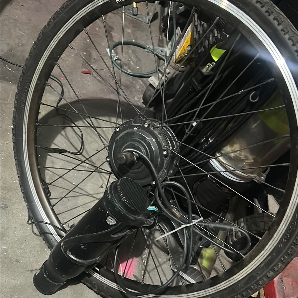 Electric Bicycle Wheel with Motor - Black